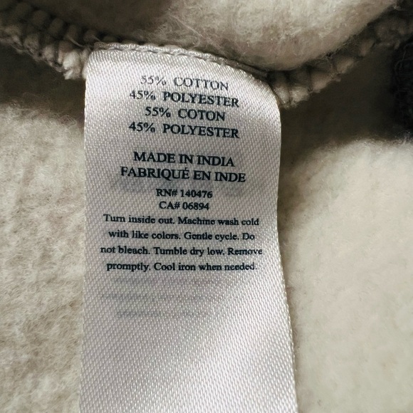 FAHERTY WOMEN’S GRAY LOVE SWEATSHIRT WITH EMBROIDERY SIZE XS - Picture 7 of 12